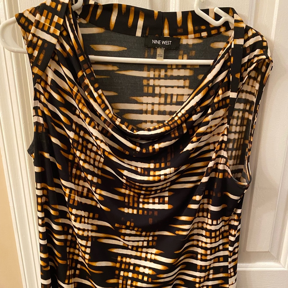 Nine West tan & black shell